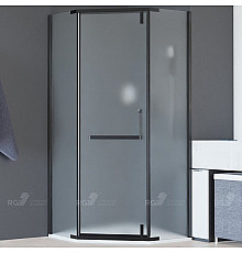 Душевой уголок RGW Hotel HO-081-B 90х90 350608199-24 профиль Черный стекло матовое-сатинат