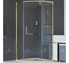 Душевой уголок RGW Hotel HO-084-G 100х100 350608400-16 профиль Золото стекло прозрачное