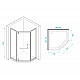 Заказать Душевой уголок RGW Hotel HO-084W 100х100 350608400-25 профиль Белый стекло матовое-сатинат в магазине сантехники Santeh-Crystal.ru