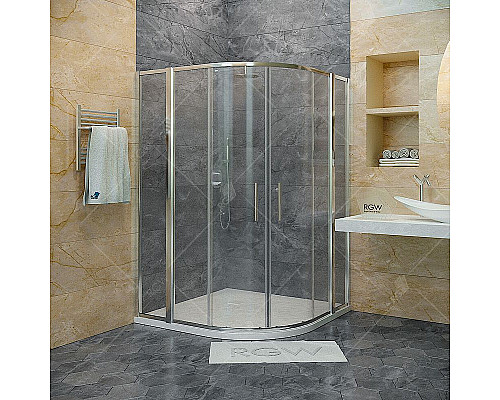Приобрести Душевой уголок RGW Hotel HO-511 110x110 030651111-11 профиль Хром стекло прозрачное в магазине сантехники Santeh-Crystal.ru