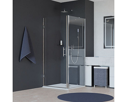 Купить Душевой уголок RGW Hotel HO-045 60х80 350604568-011 профиль Хром стекло прозрачное в магазине сантехники Santeh-Crystal.ru