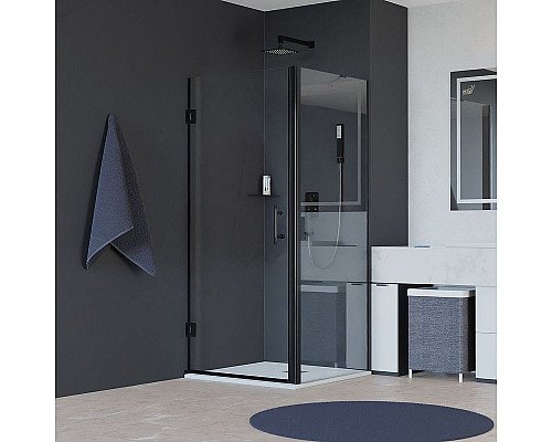 Купить Душевой уголок RGW Hotel HO-045B 80х80 350604588-014 профиль Черный стекло прозрачное в магазине сантехники Santeh-Crystal.ru