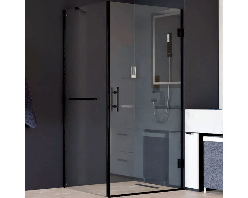 Заказать Душевой уголок RGW Hotel HO-045-1B 80х100 3506045180-014 профиль Черный стекло прозрачное в магазине сантехники Santeh-Crystal.ru