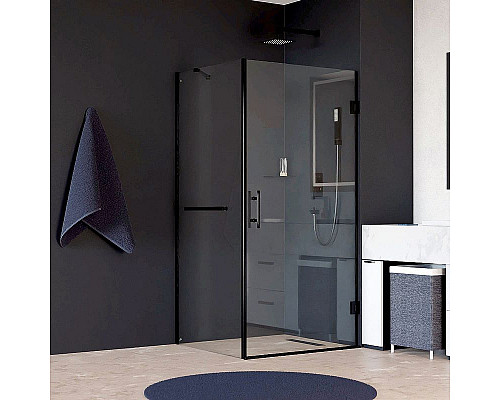 Приобрести Душевой уголок RGW Hotel HO-045-1B 90х100 3506045190-014 профиль Черный стекло прозрачное в магазине сантехники Santeh-Crystal.ru