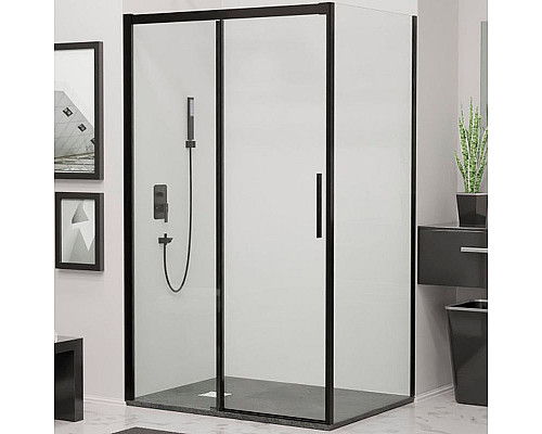 Приобрести Душевой уголок RGW Leipzig LE-41B 180х80 34124188-014 профиль Черный стекло прозрачное в магазине сантехники Santeh-Crystal.ru