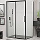 Приобрести Душевой уголок RGW Leipzig LE-41B 180х80 34124188-014 профиль Черный стекло прозрачное в магазине сантехники Santeh-Crystal.ru