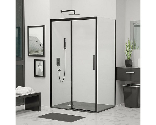 Приобрести Душевой уголок RGW Leipzig LE-41B 180х80 34124188-014 профиль Черный стекло прозрачное в магазине сантехники Santeh-Crystal.ru