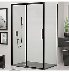 Душевой уголок RGW Leipzig LE-41B 180х90 34124198-014 профиль Черный стекло прозрачное