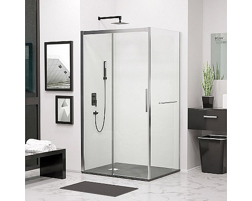 Заказать Душевой уголок RGW Leipzig LE-41-1 190х100 341241190-011 профиль Хром стекло прозрачное в магазине сантехники Santeh-Crystal.ru