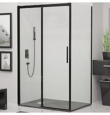 Душевой уголок RGW Leipzig LE-41B 130х80 34124183-014 профиль Черный стекло прозрачное