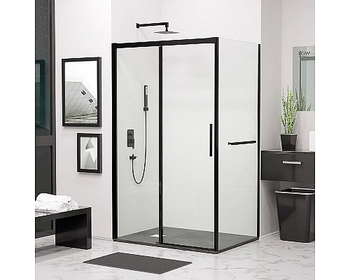 Приобрести Душевой уголок RGW Leipzig LE-41-1B 200х80 3412411208-014 профиль Черный стекло прозрачное в магазине сантехники Santeh-Crystal.ru
