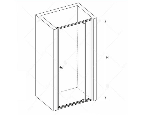 Заказать Душевая дверь RGW Passage PA-02 70 04080207-11 профиль Хром стекло прозрачное в магазине сантехники Santeh-Crystal.ru