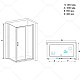 Приобрести Душевой уголок RGW Passage PA-145 100х90 020814590-11 профиль Хром стекло прозрачное в магазине сантехники Santeh-Crystal.ru