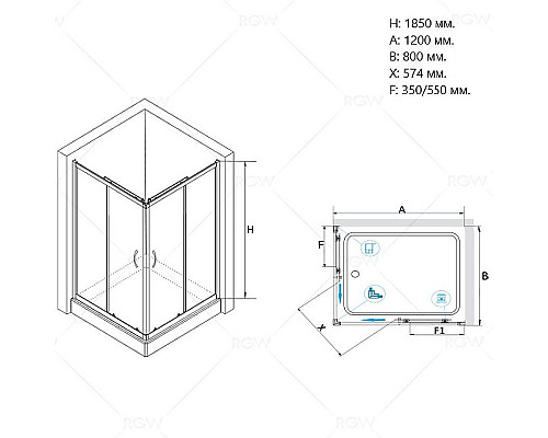 Santeh-Crystal.ru: Душевой уголок RGW Passage PA-146 120х80 020814682-11 профиль Хром стекло прозрачное Приобрести Душевой уголок RGW Passage PA-146 120х80 020814682-11 профиль Хром стекло прозрачное в магазине сантехники Santeh-Crystal.ru