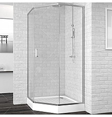 Душевой уголок RGW Passage PA-86 100х100 38088600-11 профиль Хром стекло прозрачное