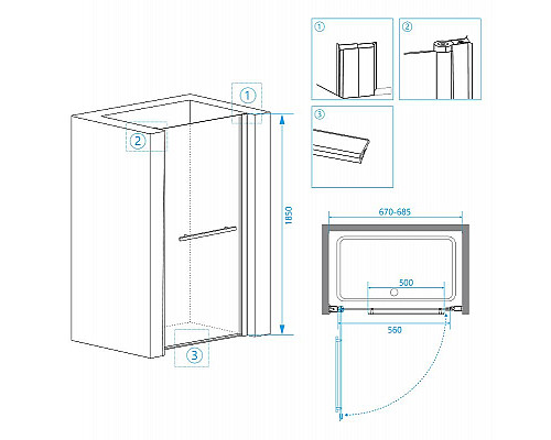 Santeh-Crystal.ru: Душевая дверь RGW Passage PA-03 70 41080307-11 профиль Хром стекло прозрачное Заказать Душевая дверь RGW Passage PA-03 70 41080307-11 профиль Хром стекло прозрачное в магазине сантехники Santeh-Crystal.ru