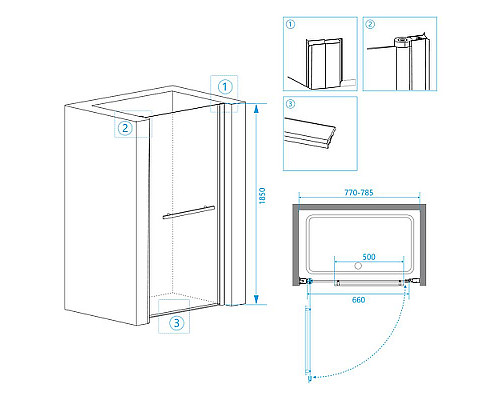 Santeh-Crystal.ru: Душевая дверь RGW Passage PA-03 80 41080308-11 профиль Хром стекло прозрачное Купить Душевая дверь RGW Passage PA-03 80 41080308-11 профиль Хром стекло прозрачное в магазине сантехники Santeh-Crystal.ru