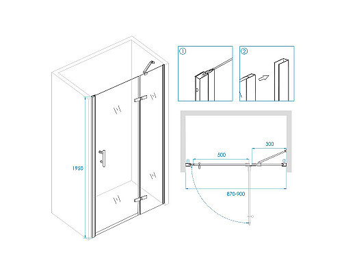 Santeh-Crystal.ru: Душевая дверь RGW Passage PA-07B R 90 41080709-84R профиль Черный стекло прозрачное Заказать Душевая дверь RGW Passage PA-07B R 90 41080709-84R профиль Черный стекло прозрачное в магазине сантехники Santeh-Crystal.ru