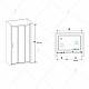 Купить Душевая дверь RGW Passage PA-13 160 06081316-11 профиль Хром стекло прозрачное в магазине сантехники Santeh-Crystal.ru