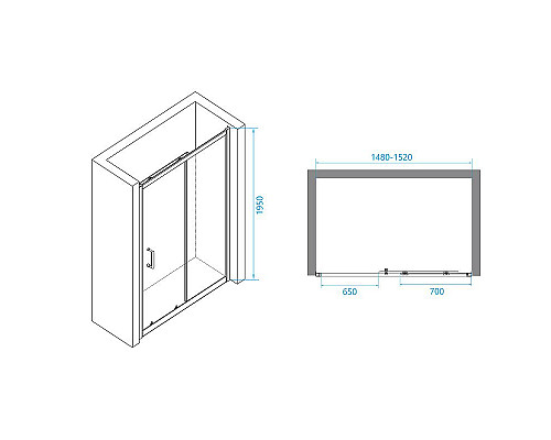 Santeh-Crystal.ru: Душевая дверь RGW Passage PA-14 150 41081415-51 профиль Хром стекло шиншилла Приобрести Душевая дверь RGW Passage PA-14 150 41081415-51 профиль Хром стекло шиншилла в магазине сантехники Santeh-Crystal.ru