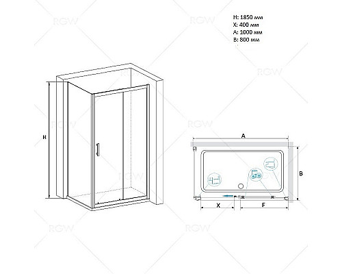 Santeh-Crystal.ru: Душевой уголок RGW Passage PA-145 100х80 020814580-11 профиль Хром стекло прозрачное Приобрести Душевой уголок RGW Passage PA-145 100х80 020814580-11 профиль Хром стекло прозрачное в магазине сантехники Santeh-Crystal.ru