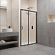 Купить Душевая дверь RGW Passage PA-14 B 180 41081418-14 профиль Черный стекло прозрачное в магазине сантехники Santeh-Crystal.ru