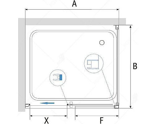 Приобрести Душевой уголок RGW Passage PA-76 180х70 35087687-11 профиль Хром стекло прозрачное в магазине сантехники Santeh-Crystal.ru