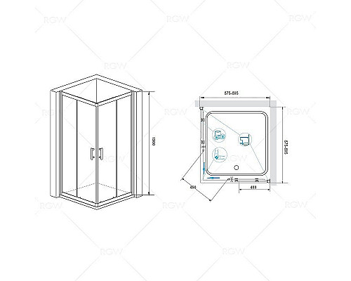 Santeh-Crystal.ru: Душевой уголок RGW Passage PA-31 90х90 02083199-11 профиль Хром стекло прозрачное Купить Душевой уголок RGW Passage PA-31 90х90 02083199-11 профиль Хром стекло прозрачное в магазине сантехники Santeh-Crystal.ru