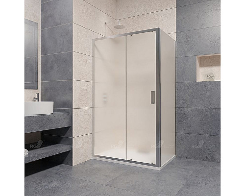 Купить Душевой уголок RGW Passage PA-76 120х120 35087622-21 профиль Хром стекло матовое-сатинат в магазине сантехники Santeh-Crystal.ru