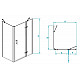 Купить Душевой уголок RGW Passage PA-77B R 120x80 41087728-084R профиль Черный стекло прозрачное в магазине сантехники Santeh-Crystal.ru