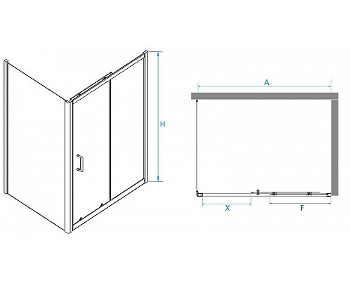 Заказать Душевой уголок RGW Passage PA-74B 150x120 410874152-14 профиль Черный стекло прозрачное в магазине сантехники Santeh-Crystal.ru