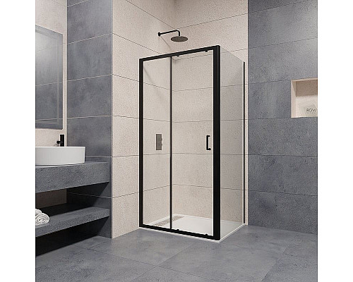 Купить Душевой уголок RGW Passage PA-74B 130x90 410874139-14 профиль Черный стекло прозрачное в магазине сантехники Santeh-Crystal.ru