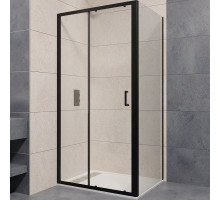Душевой уголок RGW Passage PA-74B 110x100 410874110-14 профиль Черный стекло прозрачное