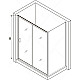 Купить Душевой уголок RGW Passage PA-76 100х100 35087600-11 профиль Хром стекло прозрачное в магазине сантехники Santeh-Crystal.ru