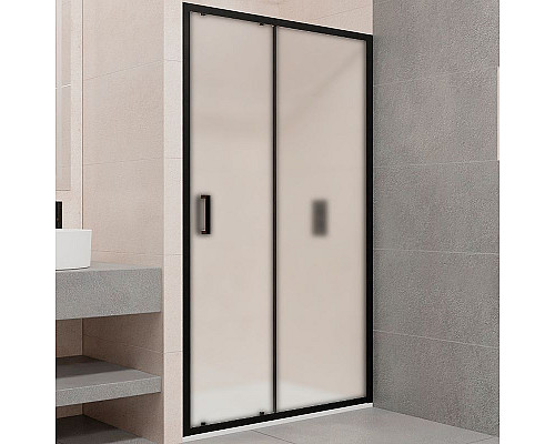 Заказать Душевая дверь RGW Passage PA-016B 120 350801612-24 профиль Черный стекло матовое-сатинат в магазине сантехники Santeh-Crystal.ru