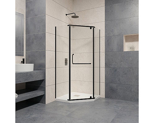 Приобрести Душевой уголок RGW Passage PA-081B 90x90 35088199-14 профиль Черный стекло прозрачное в магазине сантехники Santeh-Crystal.ru