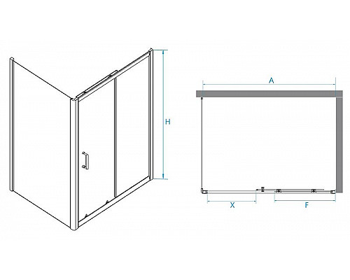 Заказать Душевой уголок RGW Passage PA-74 140x80 410874148-11 профиль Хром стекло прозрачное в магазине сантехники Santeh-Crystal.ru