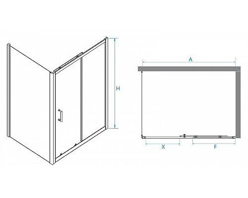 Заказать Душевой уголок RGW Passage PA-74-1 130x80 4108741138-11 профиль Хром стекло прозрачное в магазине сантехники Santeh-Crystal.ru