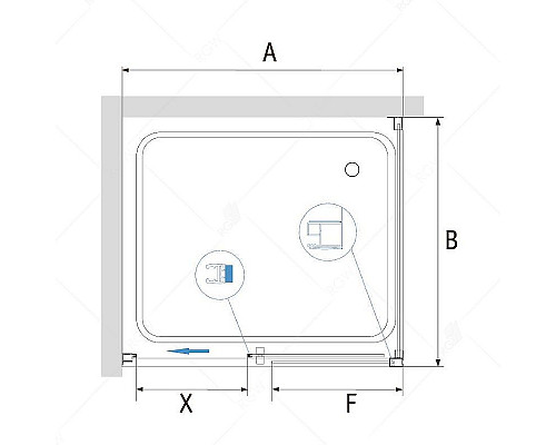Приобрести Душевой уголок RGW Passage PA-76-1B 160x100 350876160-14 профиль Черный стекло прозрачное в магазине сантехники Santeh-Crystal.ru