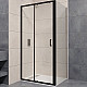 Заказать Душевой уголок RGW Passage PA-74B 120x110 410874121-14 профиль Черный стекло прозрачное в магазине сантехники Santeh-Crystal.ru