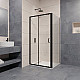 Заказать Душевой уголок RGW Passage PA-74B 120x110 410874121-14 профиль Черный стекло прозрачное в магазине сантехники Santeh-Crystal.ru