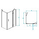 Купить Душевой уголок RGW Passage PA-77-1B R 120x80 410877128-084R профиль Черный стекло прозрачное в магазине сантехники Santeh-Crystal.ru
