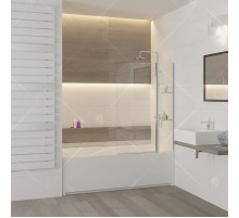 Шторка на ванну RGW Screens SC-07 100x150 профиль Хром стекло прозрачное