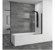 Шторка на ванну RGW Screens SC-09 В 70x150 профиль Черный стекло прозрачное