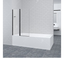 Шторка на ванну RGW Screens SC-11 100x140 03111110-14 профиль Черный стекло прозрачное