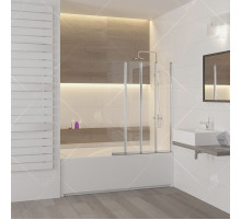 Шторка на ванну RGW Screens SC-21 120x150 профиль Хром стекло прозрачное