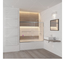 Шторка на ванну RGW Screens SC-60 150x150 профиль Хром стекло прозрачное