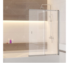 Шторка на ванну RGW Screens SC-40 100x150 профиль Хром стекло прозрачное