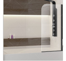 Шторка на ванну RGW Screens SC-09B 60x150 06110906-14 профиль Черный стекло прозрачное