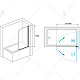 Заказать Шторка на ванну RGW Screens SC-09B 60x150 06110906-14 профиль Черный стекло прозрачное в магазине сантехники Santeh-Crystal.ru